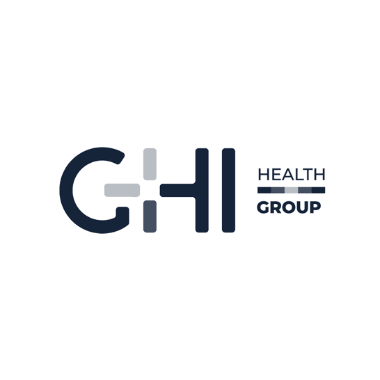 Logo de GHI Health Group, cliente de BDDB.ag