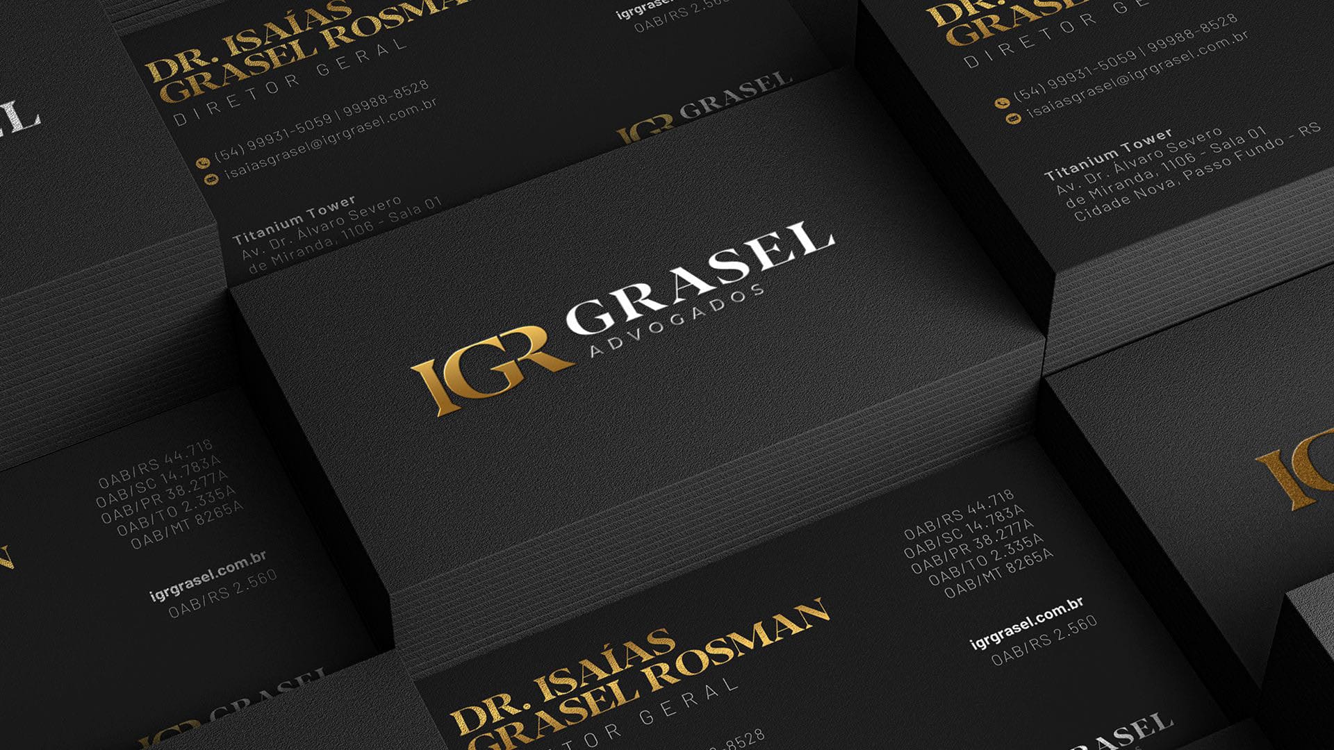 Igr grasel relift de marca e papelaria pagina