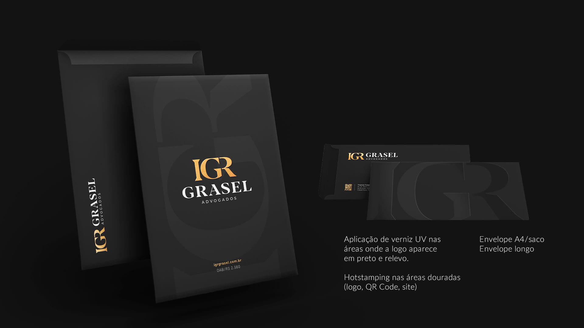 Igr grasel relift de marca e papelaria pagina