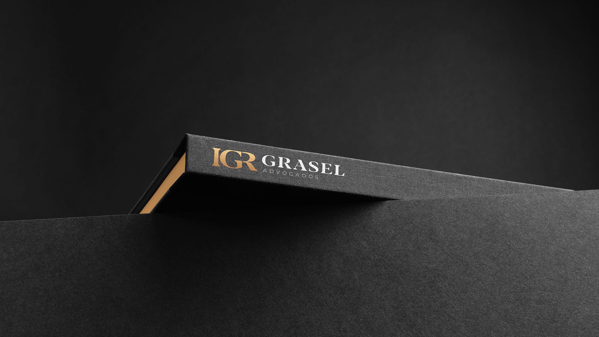 Igr grasel relift de marca e papelaria pagina