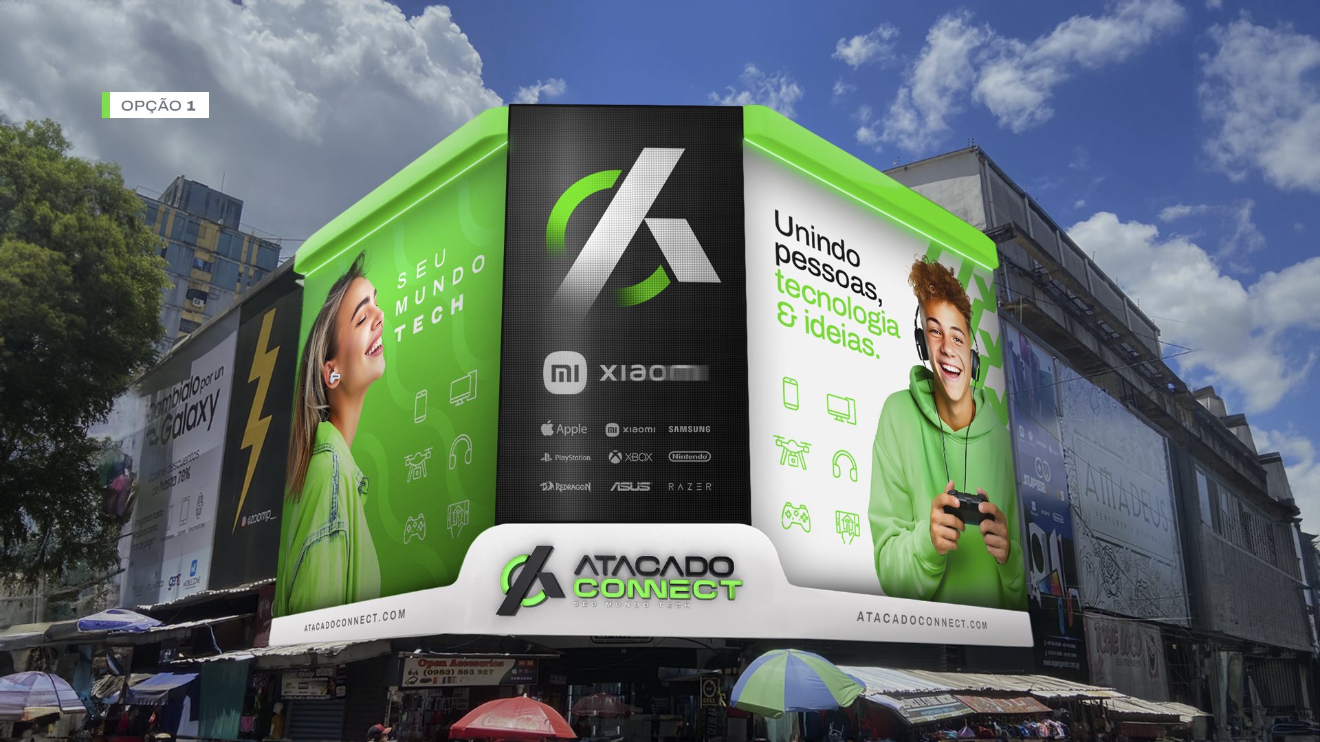 After: building with the Atacado Connect sign