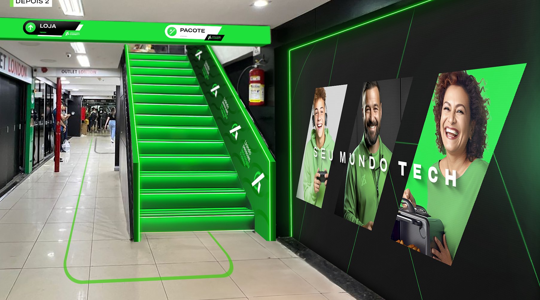 Atacado Connect, Wayfinding e comunicação visual: peça 5