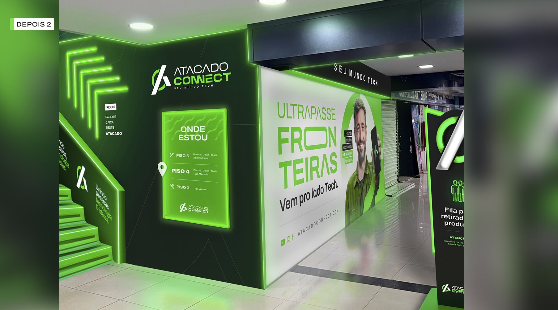 Atacado Connect, Wayfinding e comunicação visual: peça 11